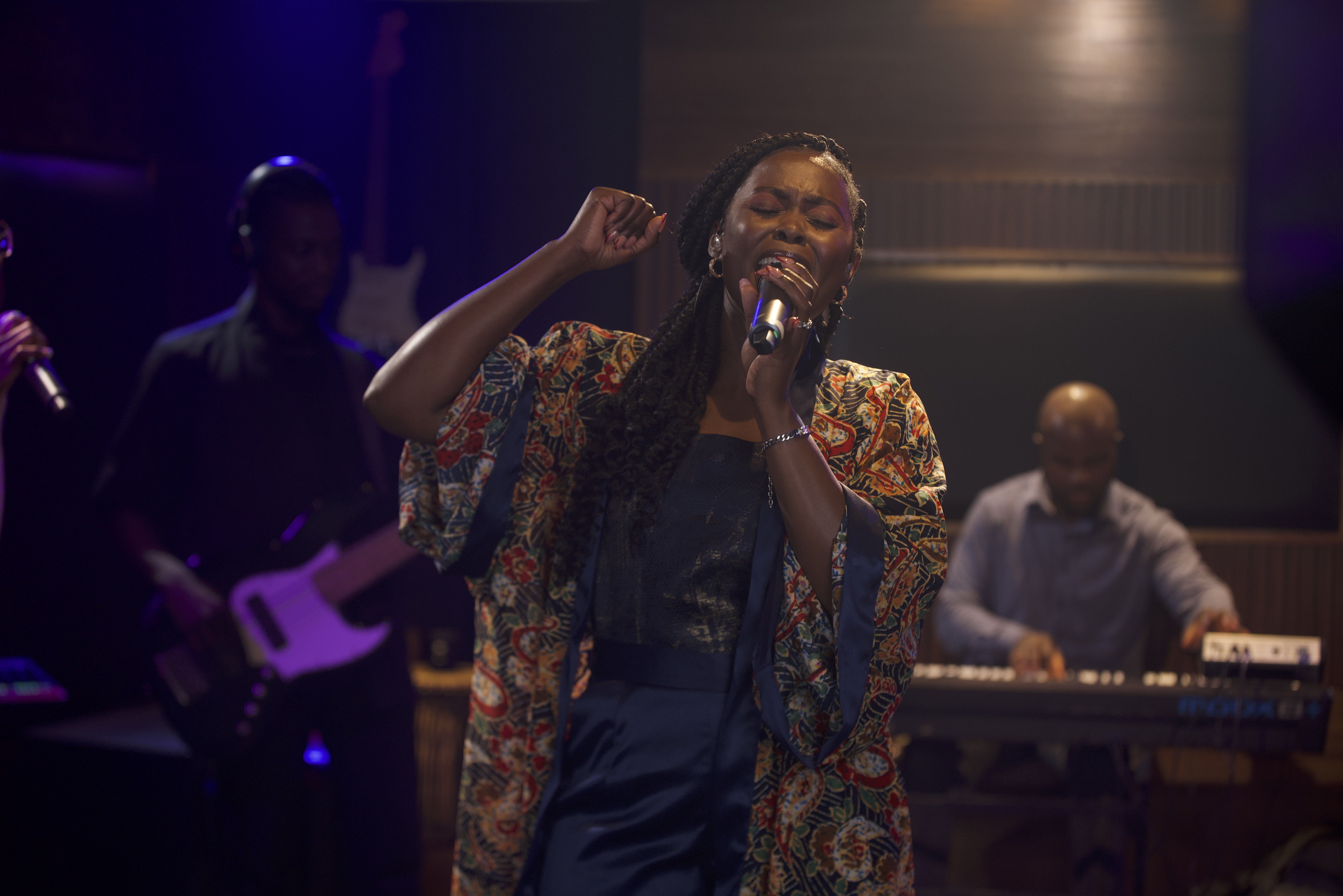 Judy Kharis performing live — Christian worship artist from Ghana